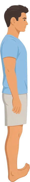 Heel-to-Toe Rocks, standing position
