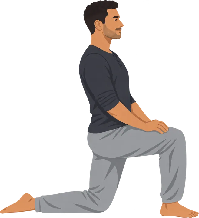 Kneeling Psoas, kneeling position