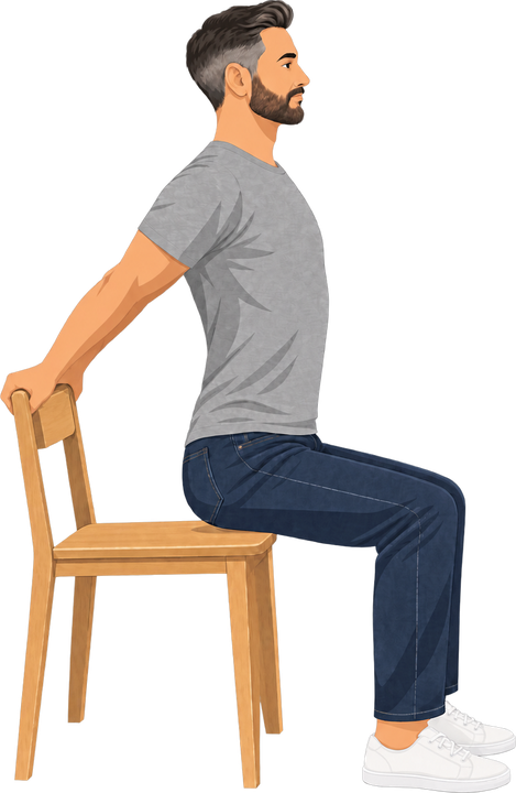 Seated Chest Opener, chair position