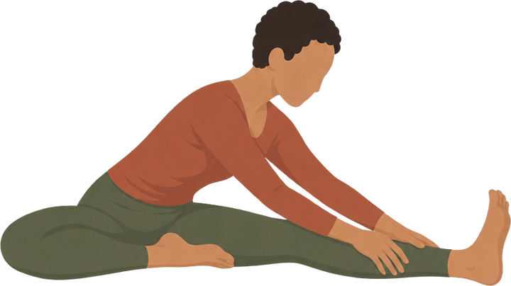 Single Leg Fold, seated position